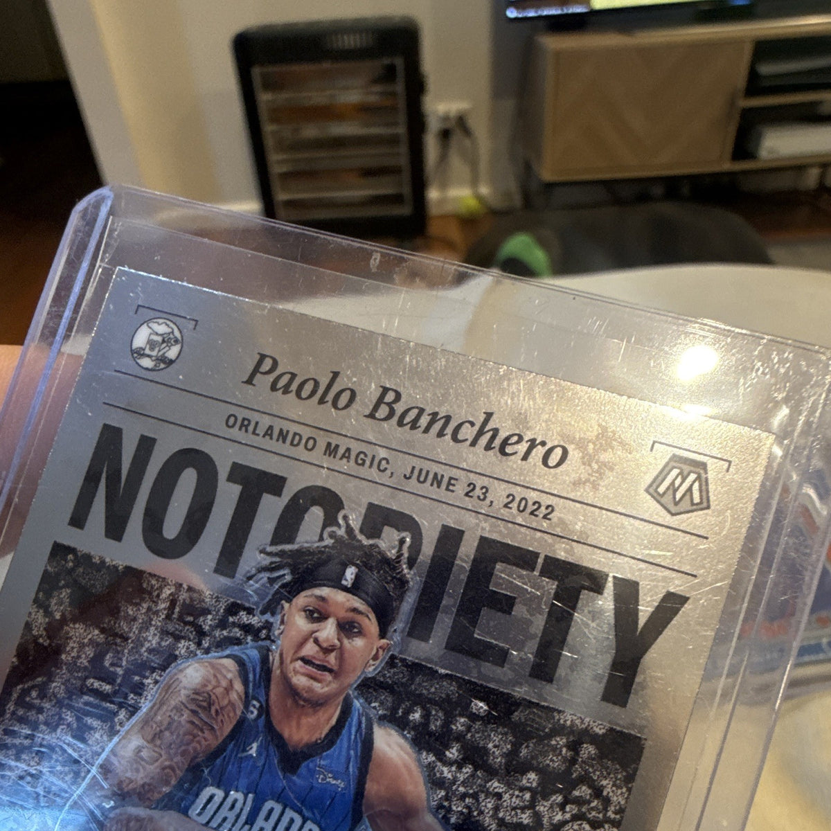 Paolo Banchero Rookie Panini Mosaic 2022 23 Notoriety Insert No. 62