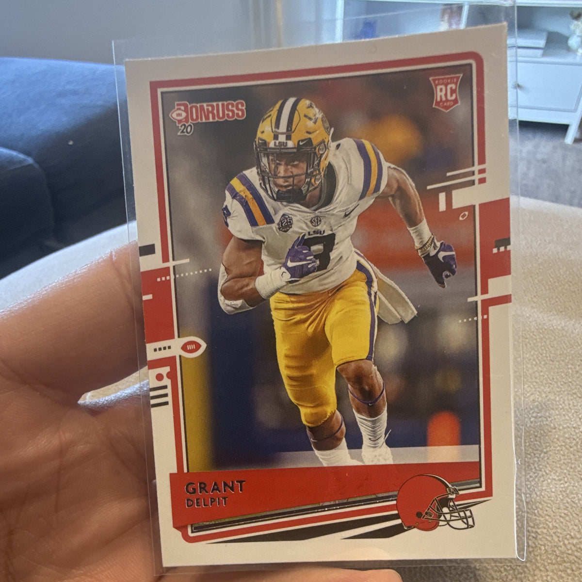 2020 Panini Donruss Football Grant Delpit Cleveland Browns Rookie RC #2720