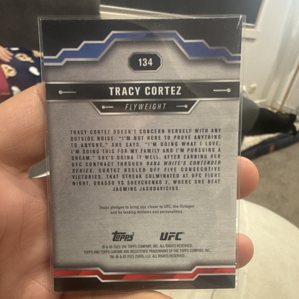 Topps Chrome UFC Tracy Cortez #134 Parallel/Variety 2025 MMA Trading Card1