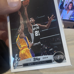 Topps Tim Duncan Base 2003 04 Topps #21 San Antonio Spurs NBA Card2