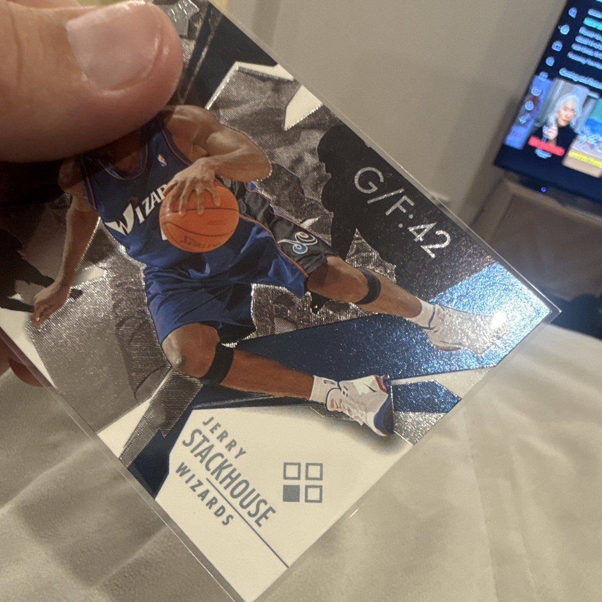 Upper Deck Black Diamond Base Jerry Stackhouse Washington Wizards #42 20032