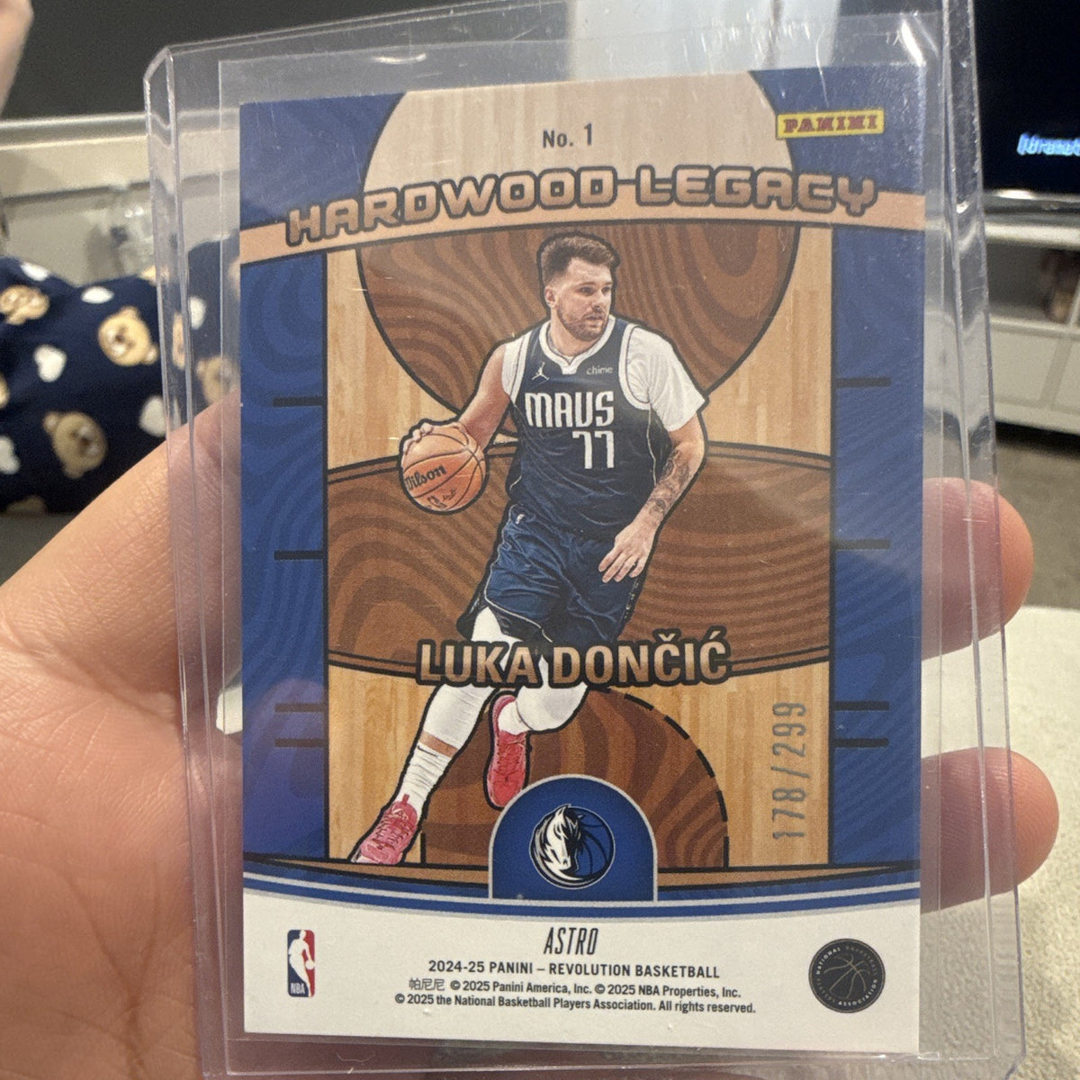 Panini Revolution 2024 25 Hardwood Legacy Astro Luka Dončić #1 178/2991