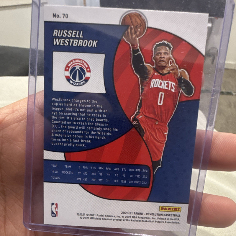 Panini Revolution 2020 21 Russell Westbrook #70 Parallel Serial /2991