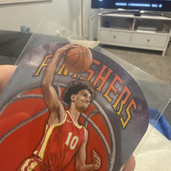 Zaccharie Risacher Finishers F-9 RC Topps Finest NBA Basketball 20252