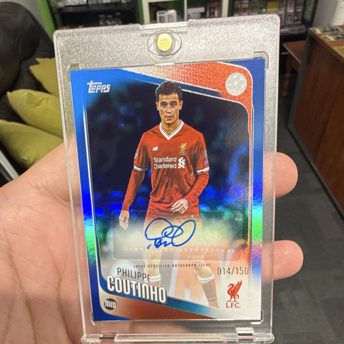 Topps Philippe Coutinho Auto Topps UEFA Club Competitions 2025/26 BA-PC 014/1500