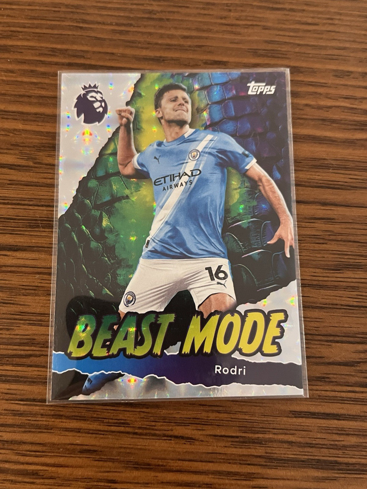 Topps Premier League Rodri Beast Mode Insert Manchester City 2025/26 #4310