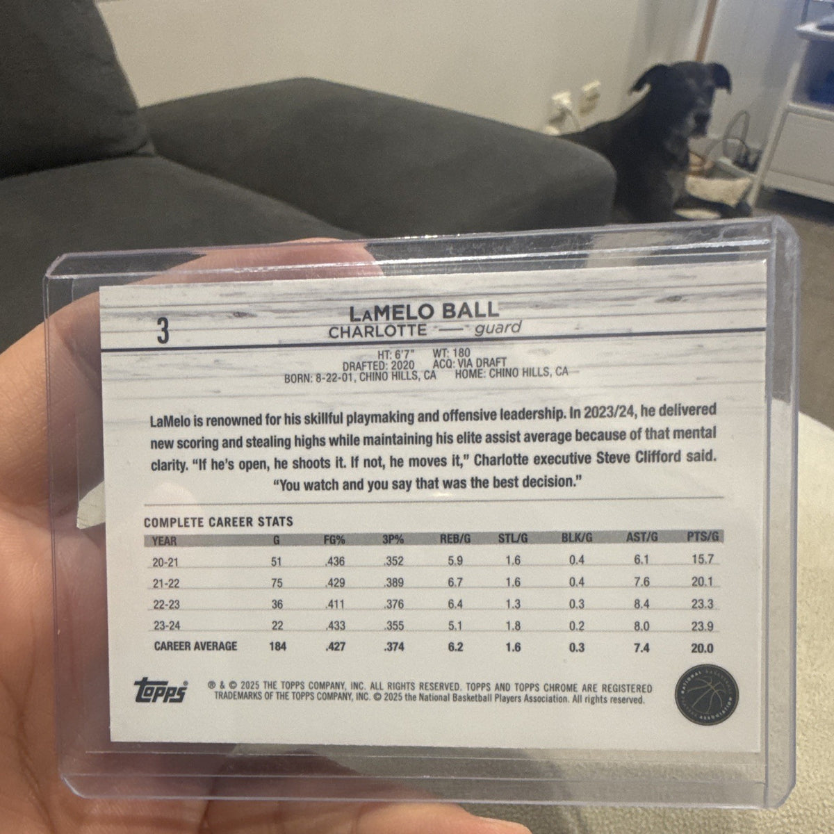 Topps Chrome LaMelo Ball Insert Charlotte Hornets 2024 25 Charlotte 31