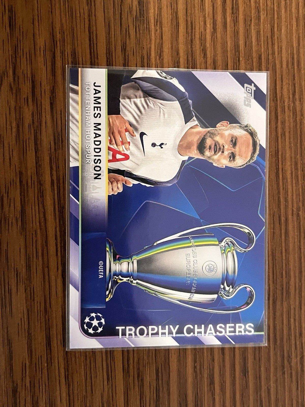 Topps James Maddison Trophy Chasers Insert TC 7 UEFA Champions League Spurs0