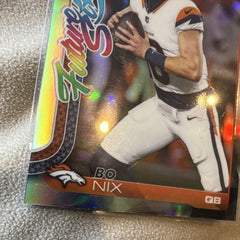 Bo Nix Future Stars FS-15 Topps Chrome Refractor Denver Broncos 20241