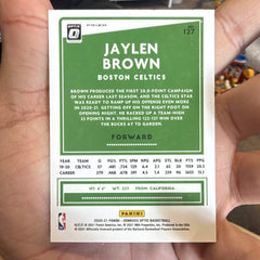 Panini Donruss Optic Jaylen Brown Prizm Boston Celtics 127 Basketball Card2