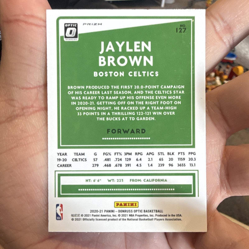 Panini Donruss Optic Jaylen Brown Prizm Boston Celtics 127 Basketball Card2