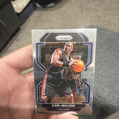 Panini Prizm 2021 22 Karl Malone Base Set Utah Jazz #259 Basketball Card0