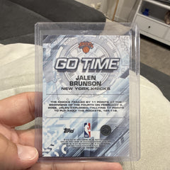 Topps 2025 Topps Chrome Go-Time Insert GT-2 Jalen Brunson New York Knicks1