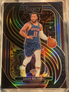 2024 25 Panini Select Jalen Brunson #151 Maroon Prizm Numbered 7/1750