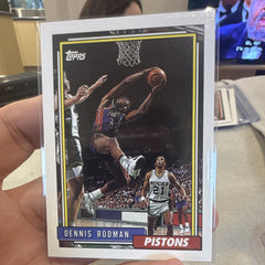 Topps Dennis Rodman Base Set 1992 Detroit Pistons NBA Basketball Card #1370