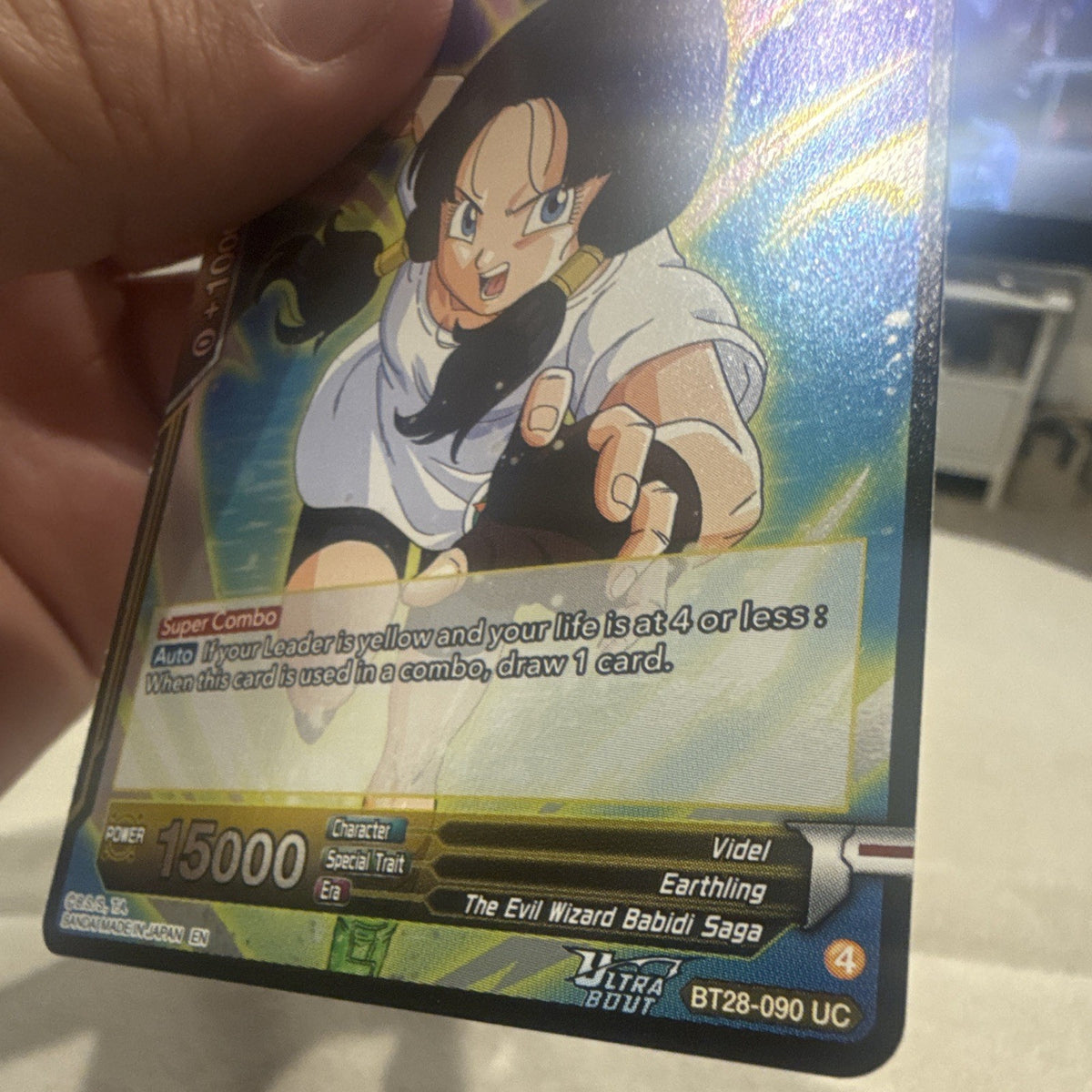 Bandai Videl, Mesmerizing Fight Foil Uncommon Ultra Boost BT28-090 EN2