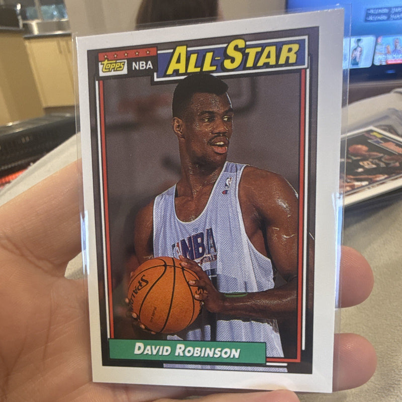 Topps David Robinson 1991 92 NBA All Star Insert Basketball Card #1060