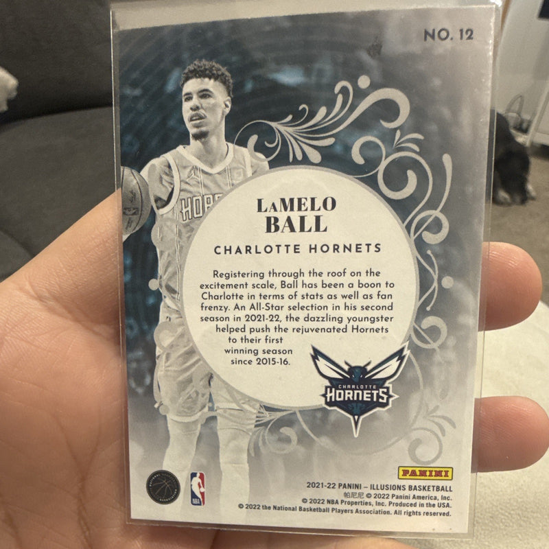 Panini Illusions 2021 22 King of Cards Insert LaMelo Ball Hornets #121