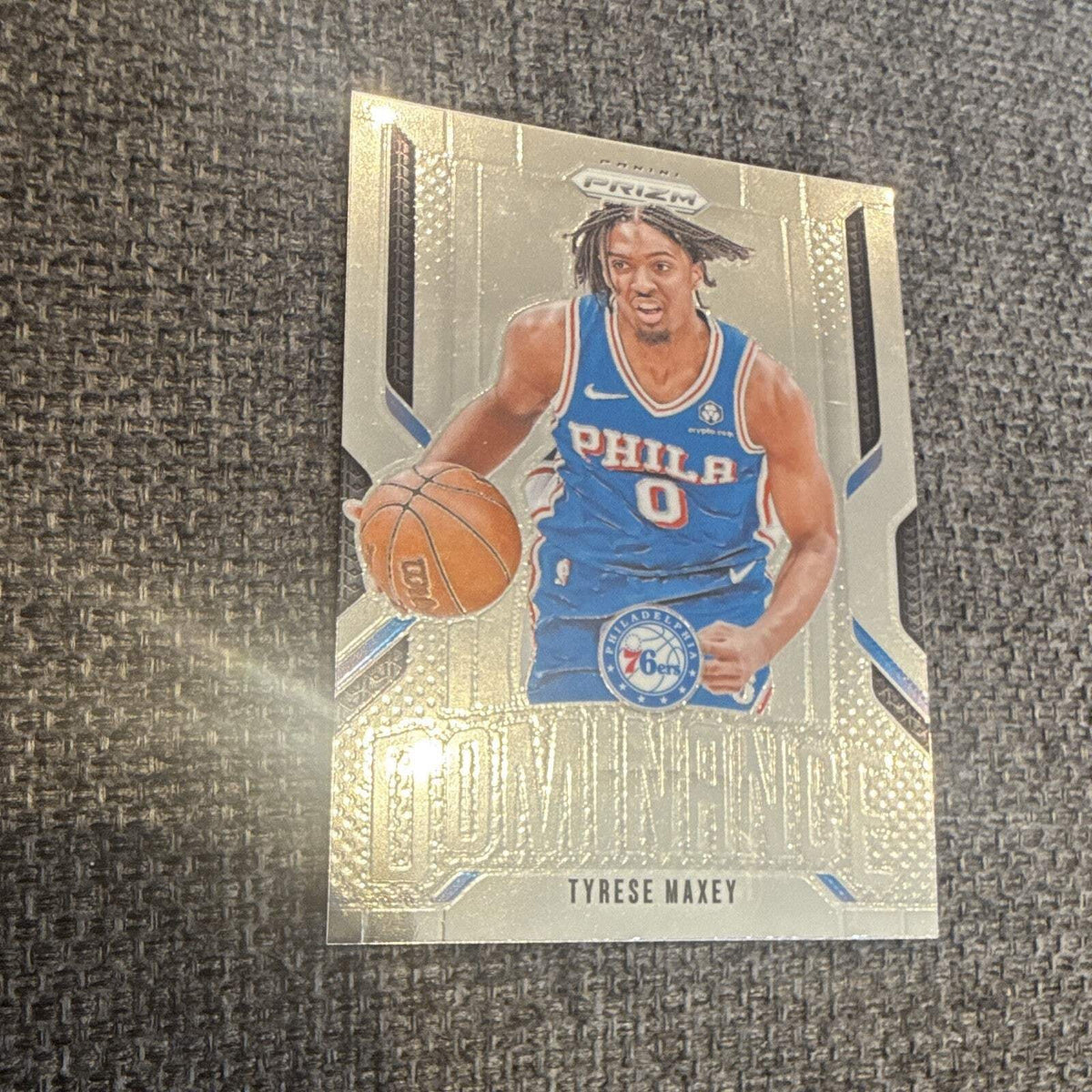 Panini Prizm 2024 25 Dominance Tyrese Maxey Insert No. 24 76ers Card0
