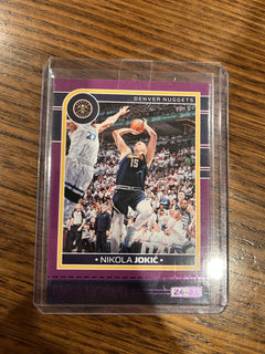 Panini Nikola Jokić Insert 2024 25 NBA Hoops Denver Nuggets No. 120