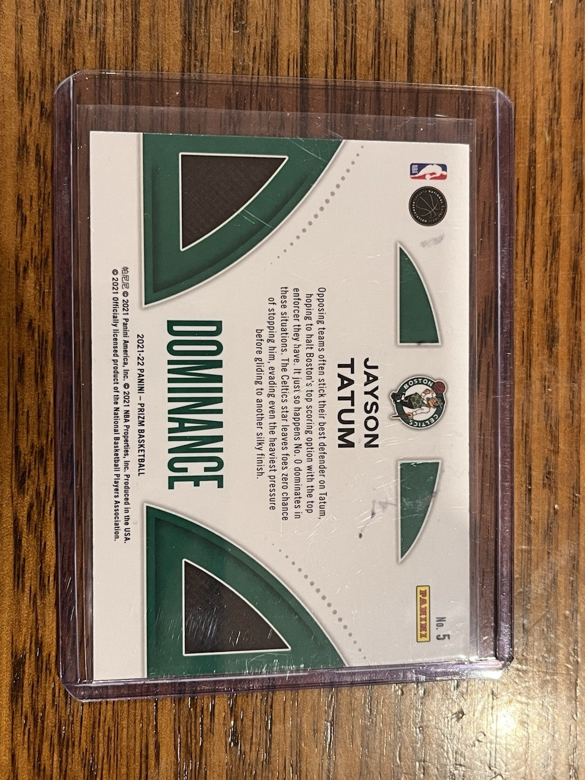 Panini 2021 22 Prizm Dominance Jayson Tatum Boston Celtics No. 52