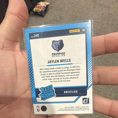 Panini Donruss Rated Rookie Jaylen Wells Red /125 #245 Memphis Grizzlies2