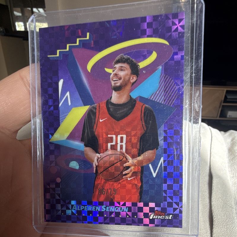 Topps Finest Alperen Sengun Purple Refractor 16/75 #229 2023 240