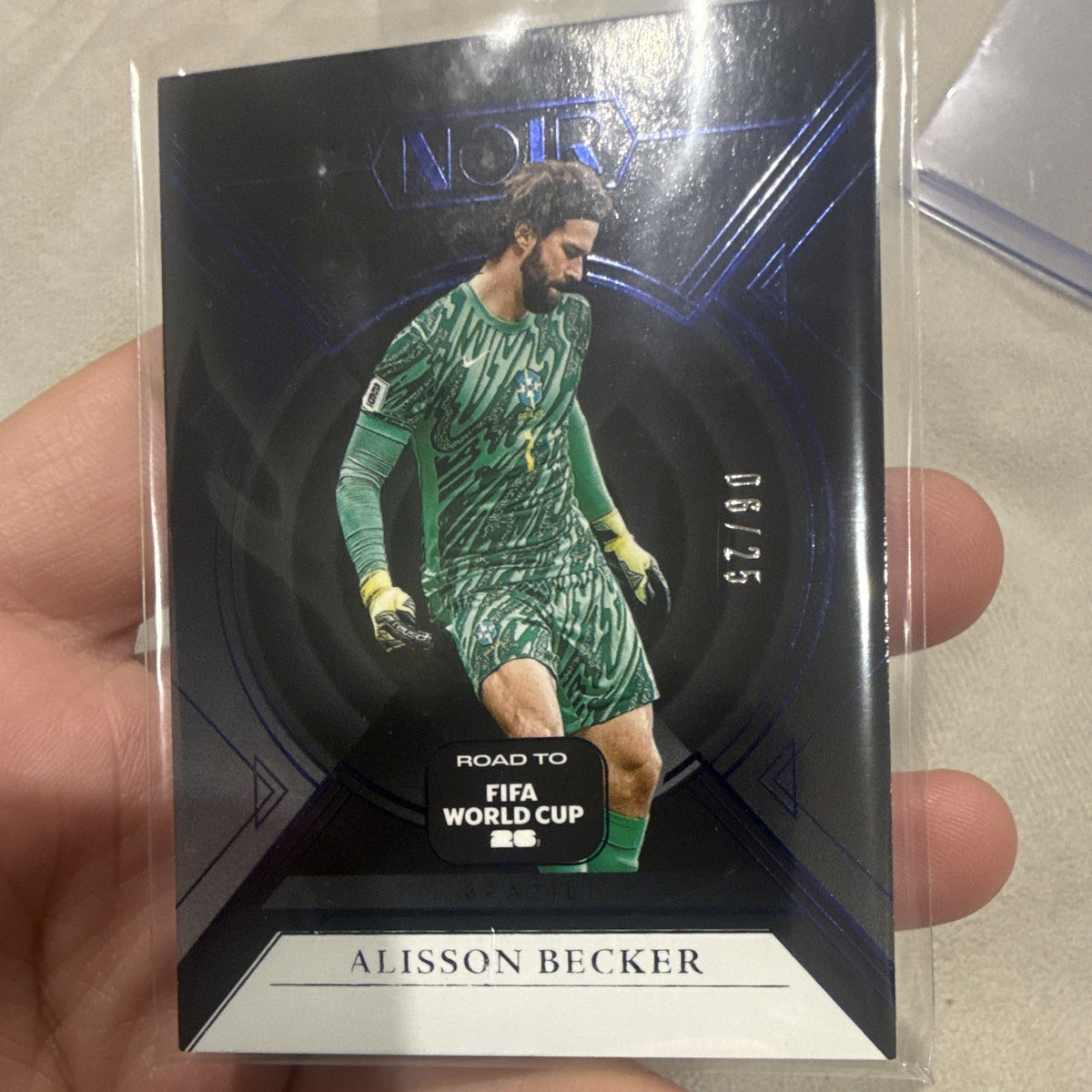 Panini Noir Road to FIFA World Cup 26 Alisson Becker #69 06/25 Brazil0