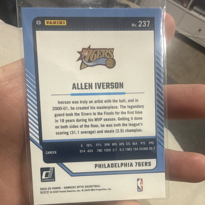 Panini Donruss Optic Legends Allen Iverson Philadelphia 76ers #2371