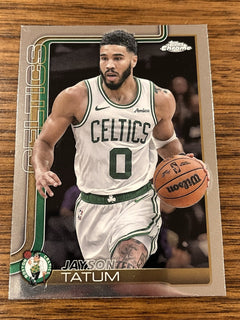 Topps Chrome Jayson Tatum Base Boston Celtics #49 2025 Basketball Card1