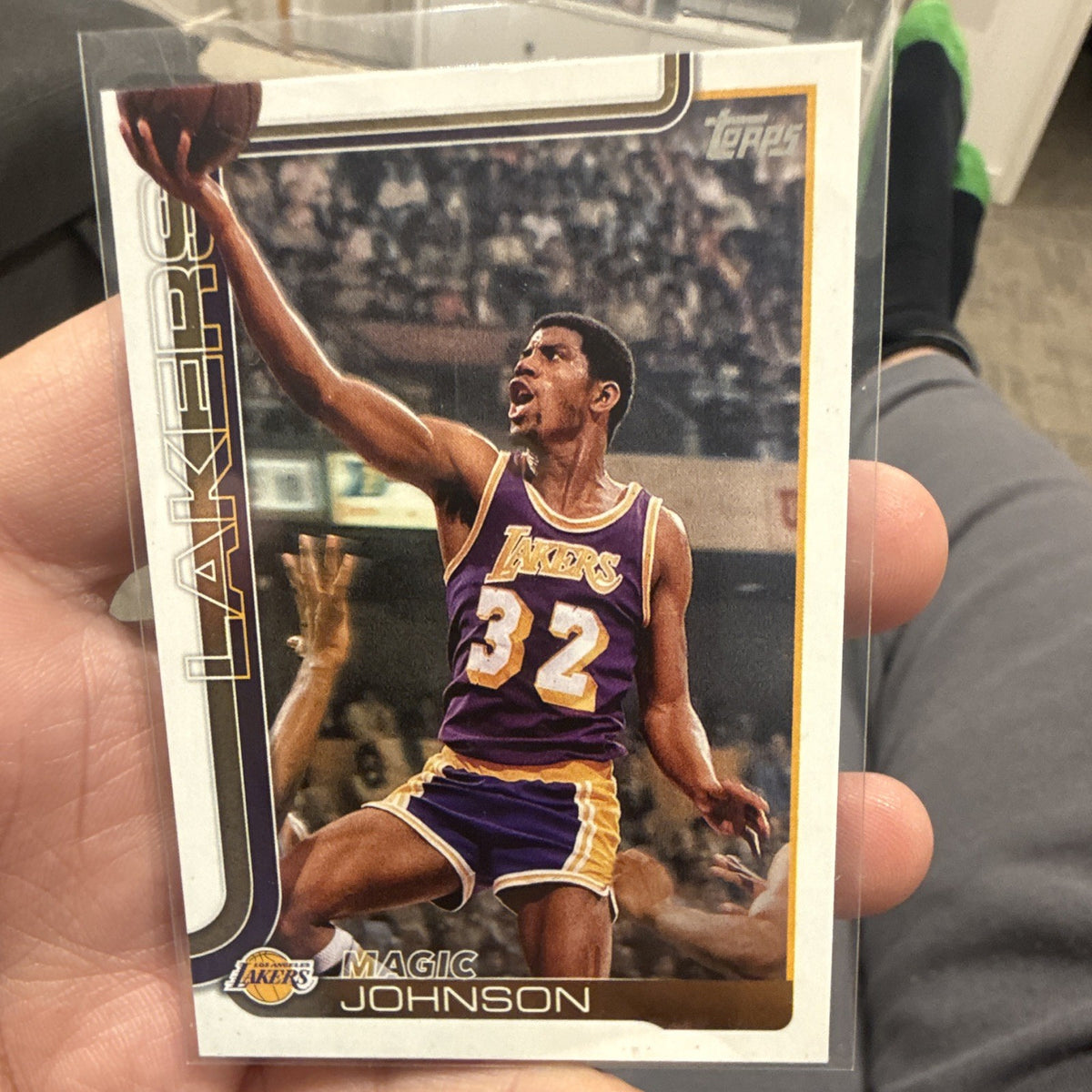 Topps 2025 Flagship Magic Johnson Base Los Angeles Lakers #2550
