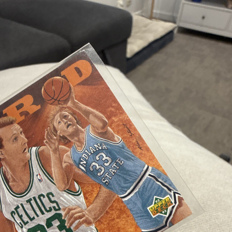Upper Deck Larry Bird Checklist Insert 27 of 27 Boston Celtics 1993 NBA2