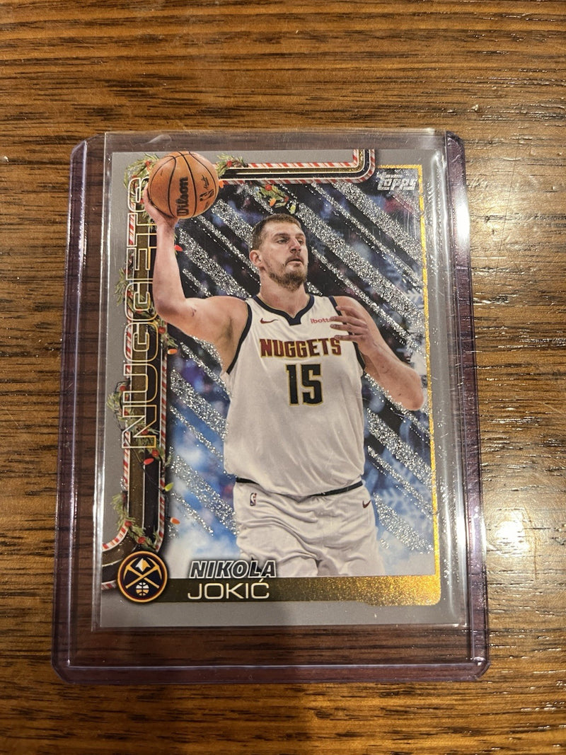 Nikola Jokic Insert Holiday Topps Denver Nuggets H78 2024 25 Basketball0