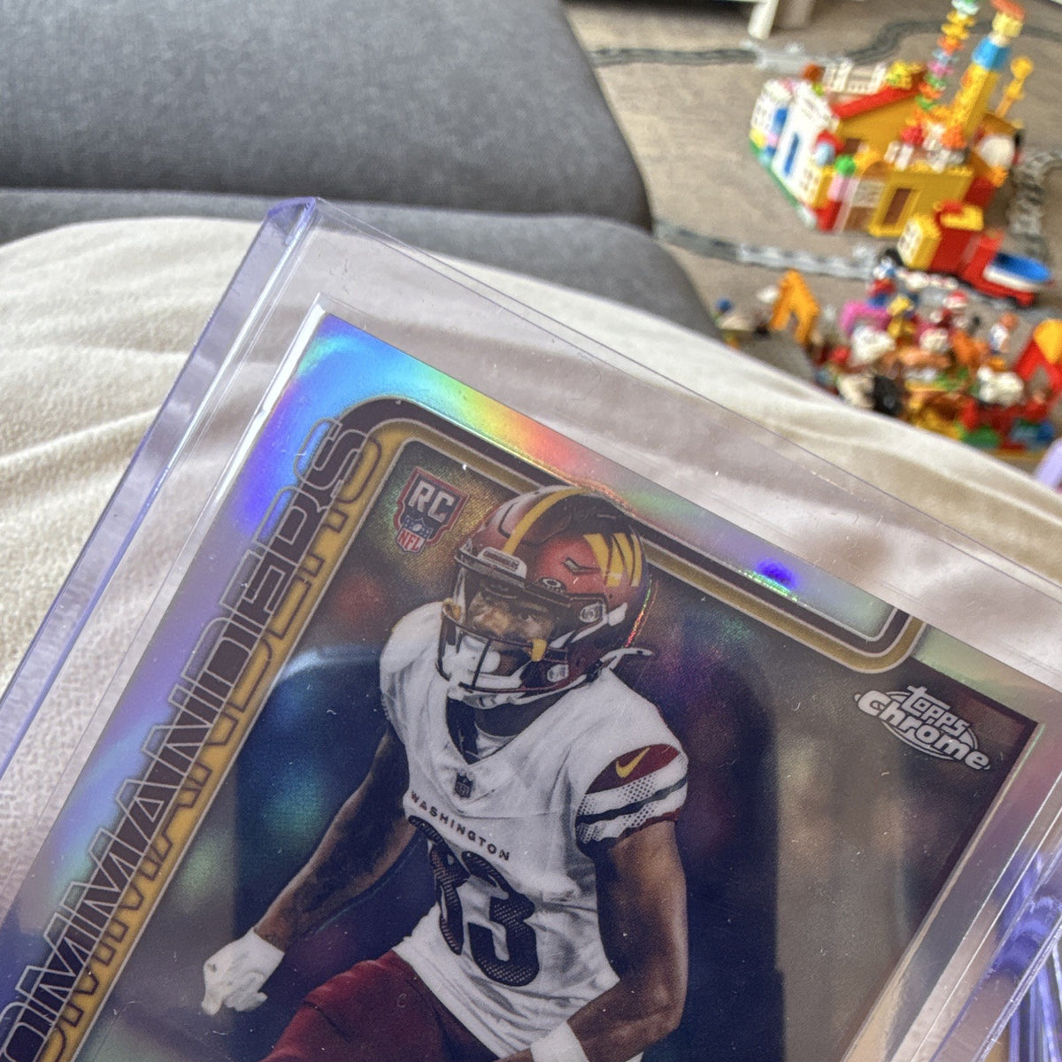 Topps 2025 Chrome Football Jaylin Lane Commanders RRA-JL Auto Refractor 051/4993