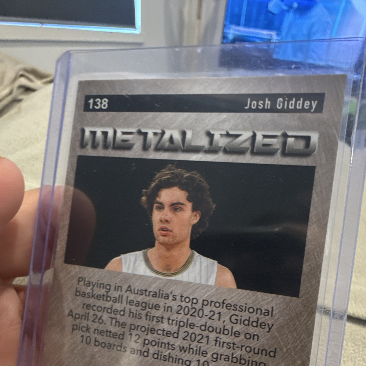 SkyBox 2021 Metal Universe Champions Metalized Josh Giddey 138 Insert4