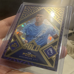 Topps Gold Phil Foden Insert Topps Premier League Soccer   Manchester City 20253