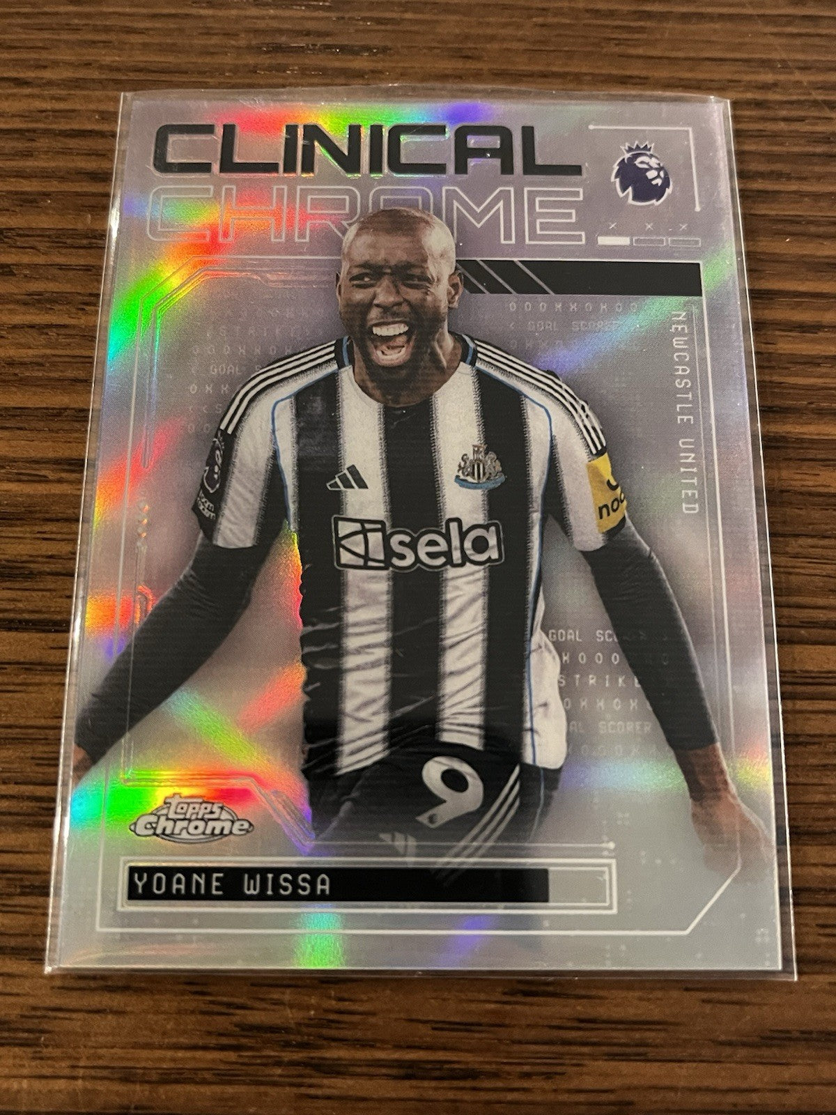 Topps 2026 Chrome Premier League Clinical Chrome CC 12 Yoane Wissa Newcastle1