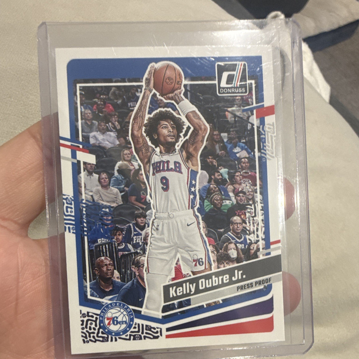 Panini Donruss 2023 24 Kelly Oubre Jr Press Proof Philadelphia 76ers #198 4/1990