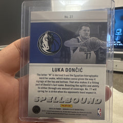 Panini 2023 24 Donruss Elite Luka Dončić Spellbound Insert No. 27 Mavericks1
