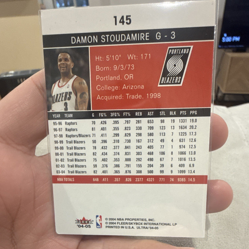 Fleer Ultra 2004 05 Damon Stoudamire Portland Trail Blazers #145 Base Set1