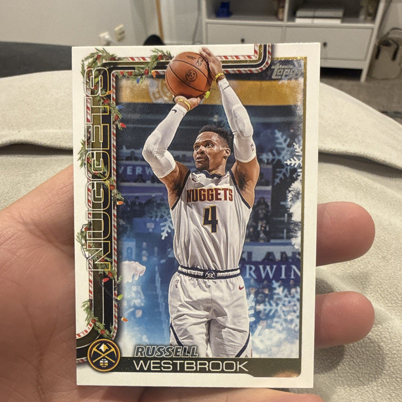 Topps Holiday Russell Westbrook Insert Denver Nuggets H81 2024 250