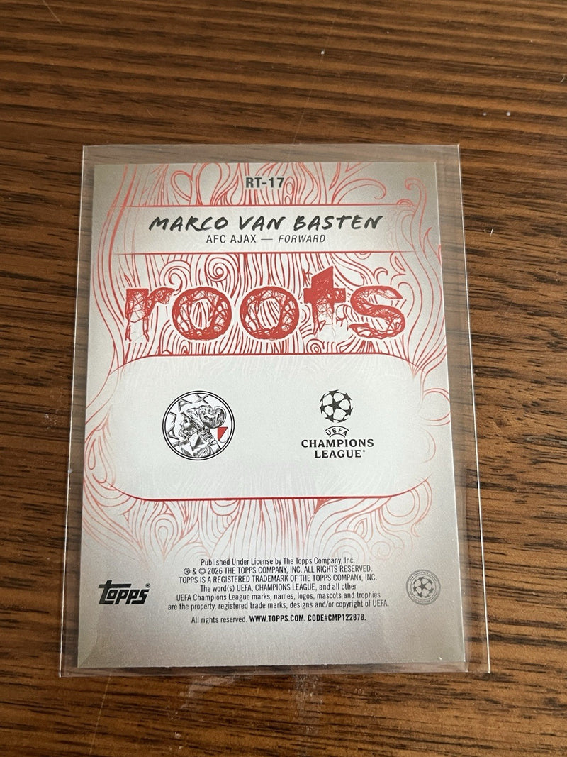 Topps Marco van Basten Roots Insert RT 17 UEFA Champions League AFC Ajax2