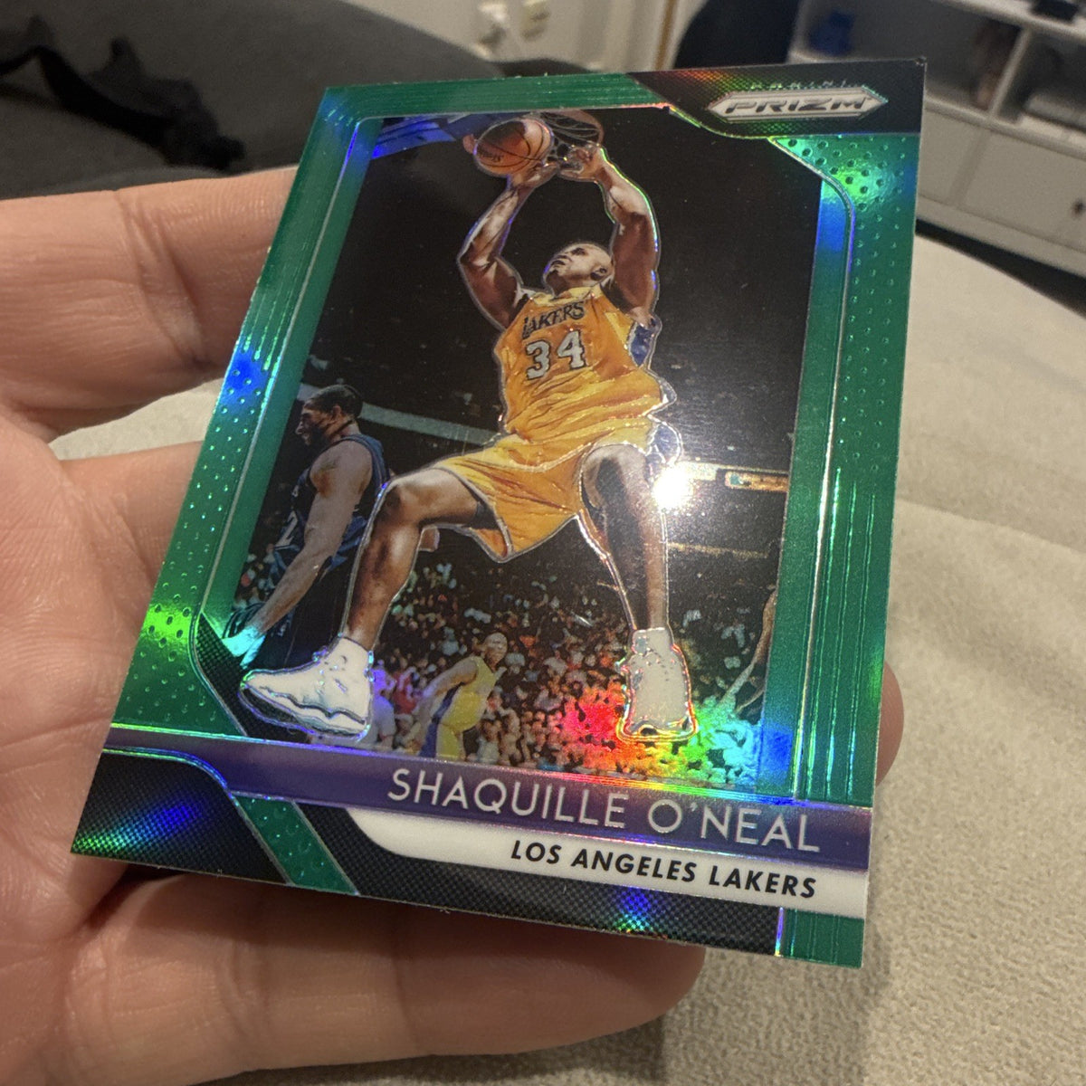 Panini Prizm Basketball 2018-19 Shaquille O'Neal Green Prizm #35 Lakers3