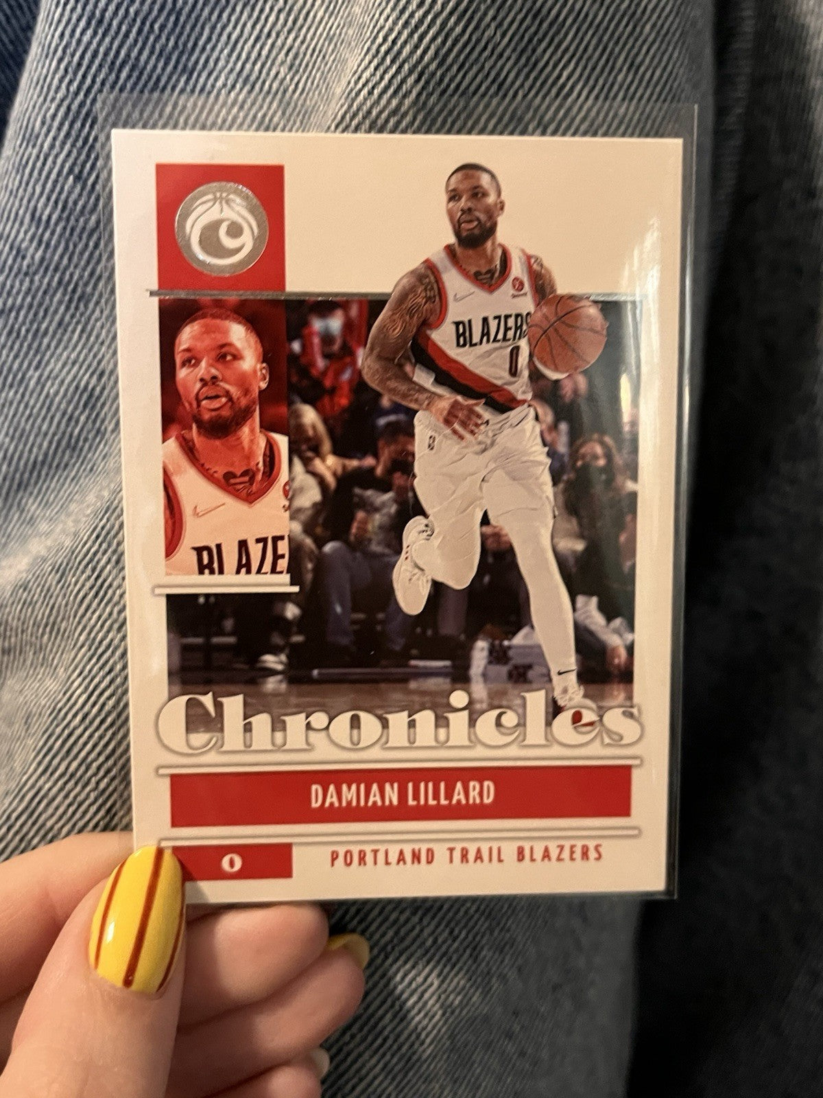 Panini 2021-22 Chronicles Basketball Damian Lillard Base Set 11 Trail Blazers0