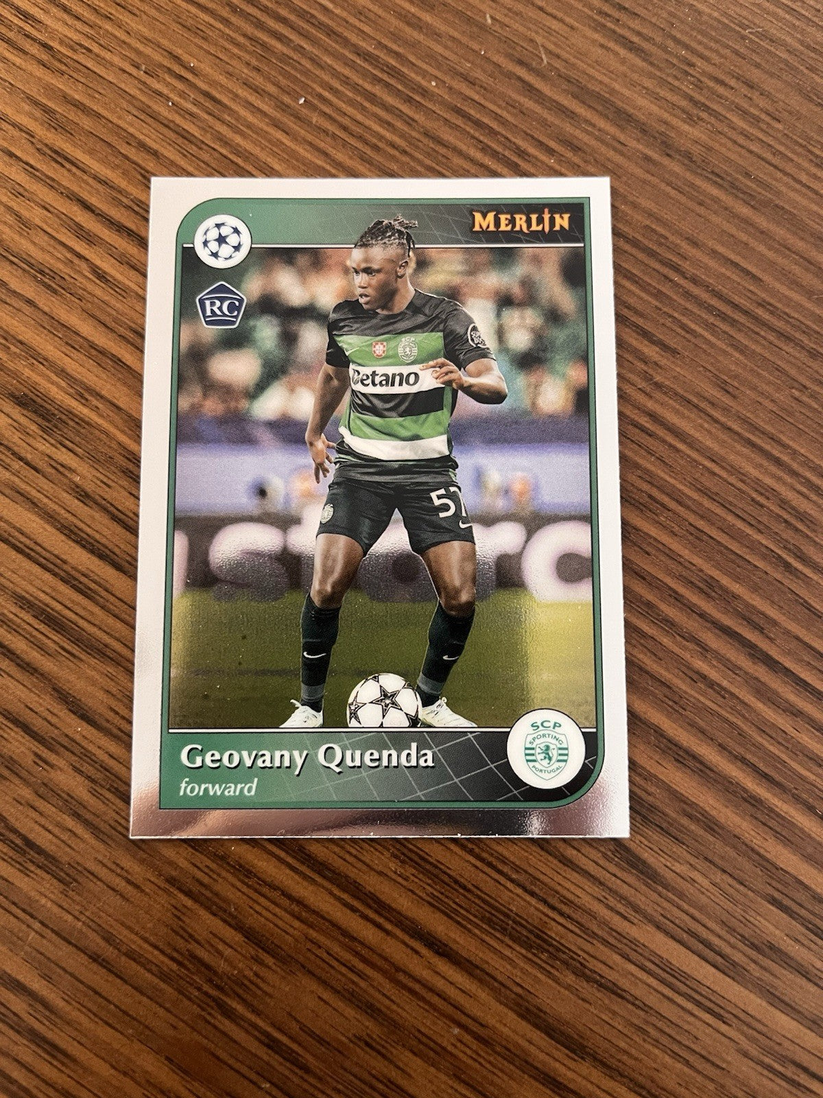 Geovany Quenda Rookie Topps Merlin UEFA Champions League Sporting CP 570