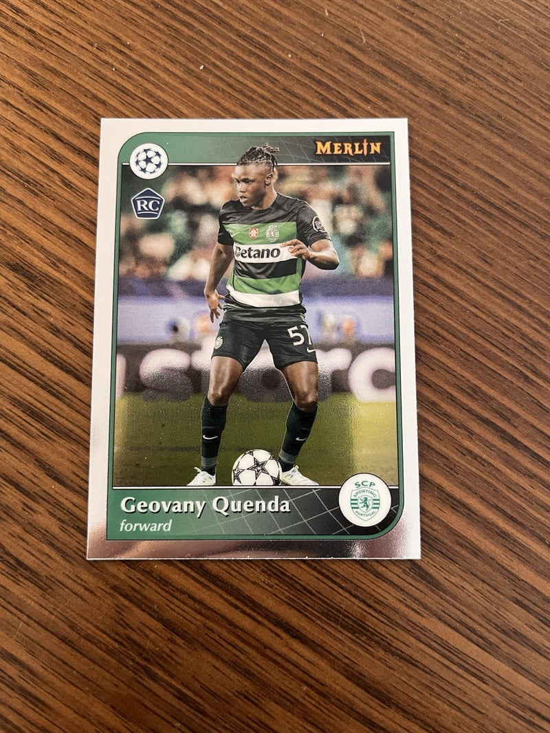 Geovany Quenda Rookie Topps Merlin UEFA Champions League Sporting CP 570