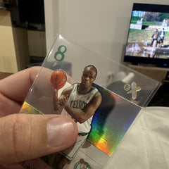 Fleer E X Hologram 2003 04 Antoine Walker Boston Celtics #8 NBA Card3