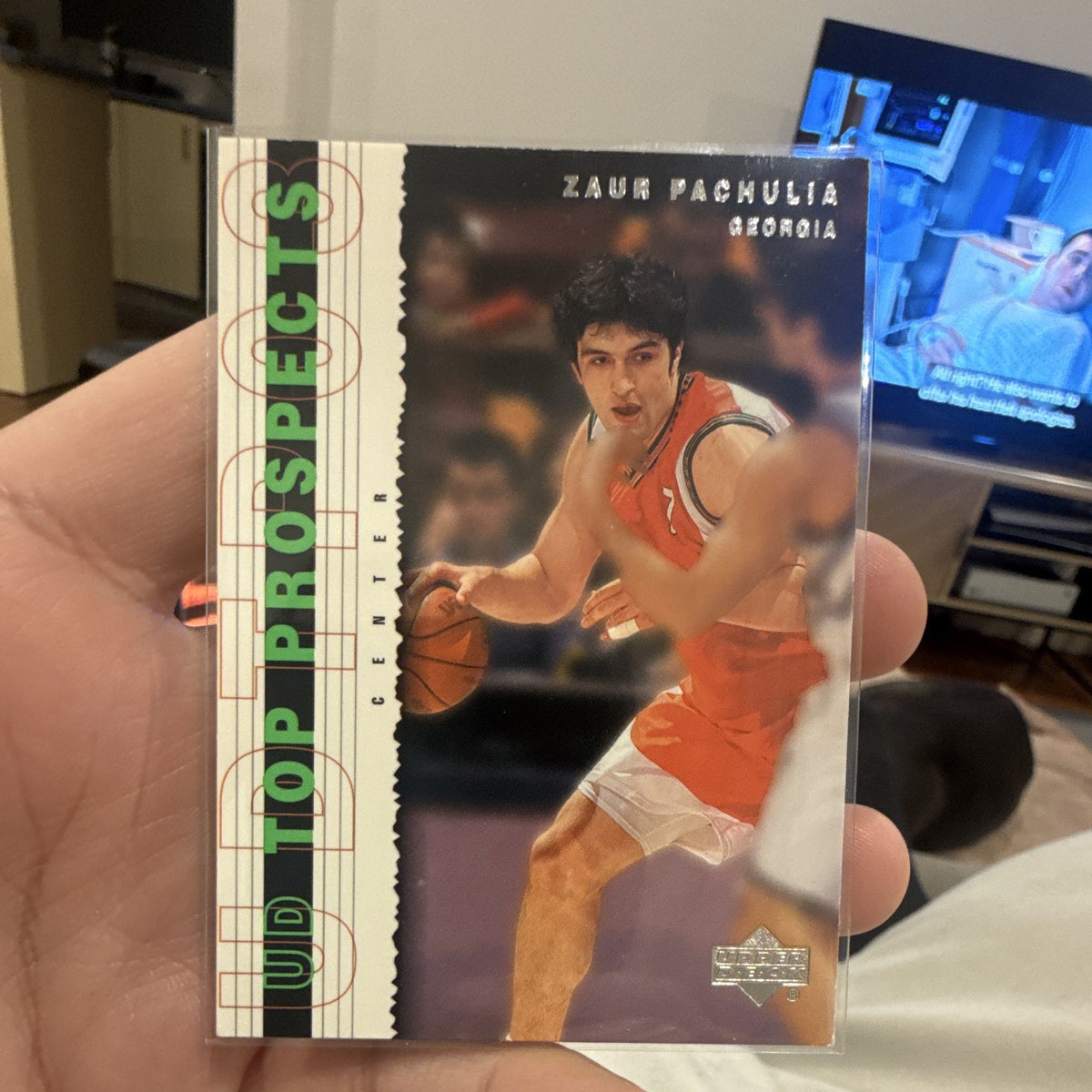 Upper Deck UD Top Prospects 2003 Zaur Pachulia #8 Basketball Card0