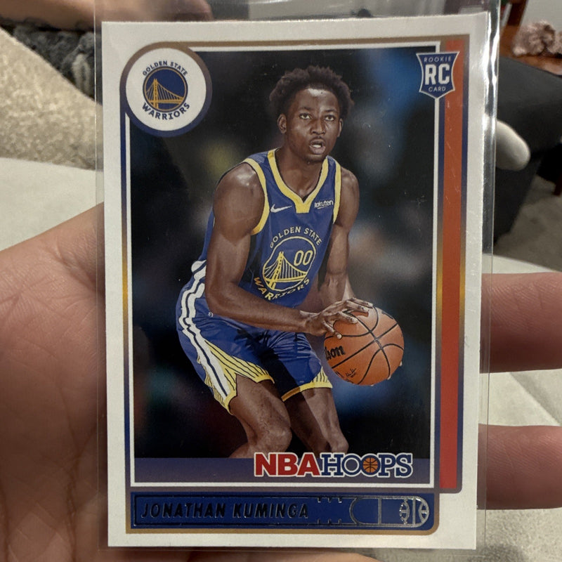 Panini 2021 22 NBA Hoops Jonathan Kuminga Rookie RC #219 Warriors0