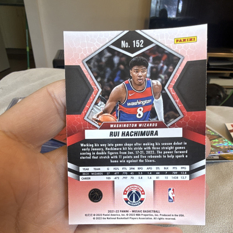 2021 22 Panini Mosaic Rui Hachimura Base Set 152 Washington Wizards1